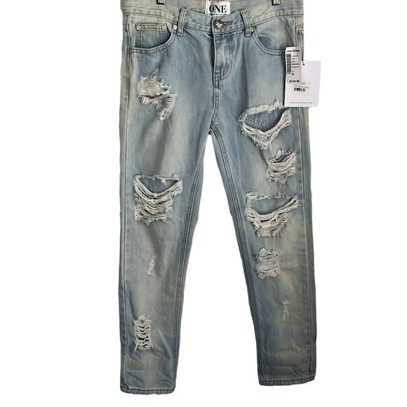 NEW One Teaspoon Awesome Baggies Denim Jeans in Wilde size 25 - Picture 1 of 15